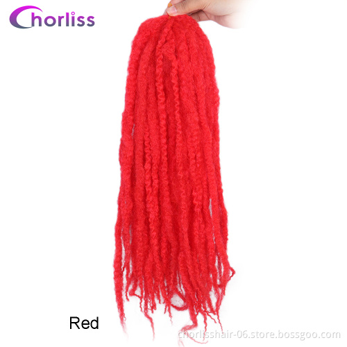 Wholesale Twist Afro Kinky Curly Marley Braids Crochet Braid Yaki Hair Bulk Synthetic Braiding Hair Extensions  For Woman